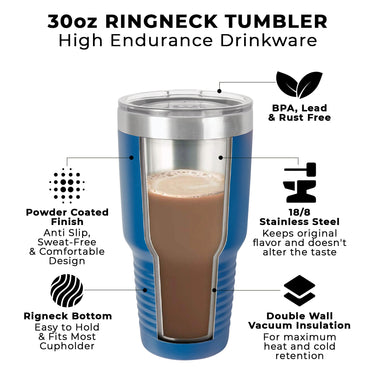 My Favorite People Call Me Papa 30oz Ringneck Tumbler